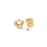 Chunky Doune Hoops 14k Gold Plated