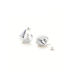 Jenny Bird-Nouveaux Puff Earrings-Earrings-Silver Plated-Blue Ruby Jewellery-Vancouver Canada