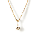 Puffy Heart Chain 14k Gold Plated