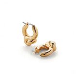 Jenny Bird-Maeve Hoop Earrings - Small-Earrings-14k Gold Plated, White Pearl-Blue Ruby Jewellery-Vancouver Canada