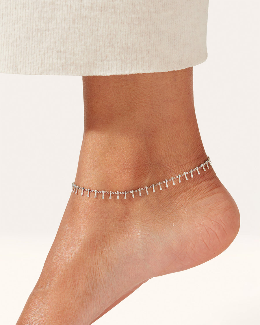 Lumi Anklet Silver Plated