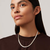 Jenny Bird-Paloma Chain Necklace-Necklaces-Silver Plated-Blue Ruby Jewellery-Vancouver Canada