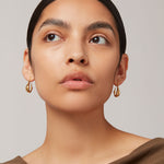 Small Colette Hoop Earrings 14k Gold Plated