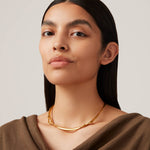 Jenny Bird-Lisieux Collar-Necklaces-14k Gold Plated-Blue Ruby Jewellery-Vancouver Canada