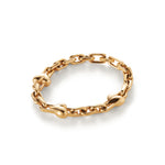 Art Heart Chain Bracelet 14k Gold Plated