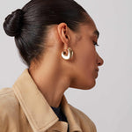 Gigi Hoops 14k Gold Plated