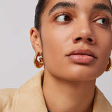 Gigi Hoops 14k Gold Plated