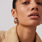 Gigi Hoops Silver Plated