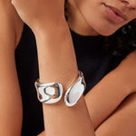 Solene Cuff Silver Plated