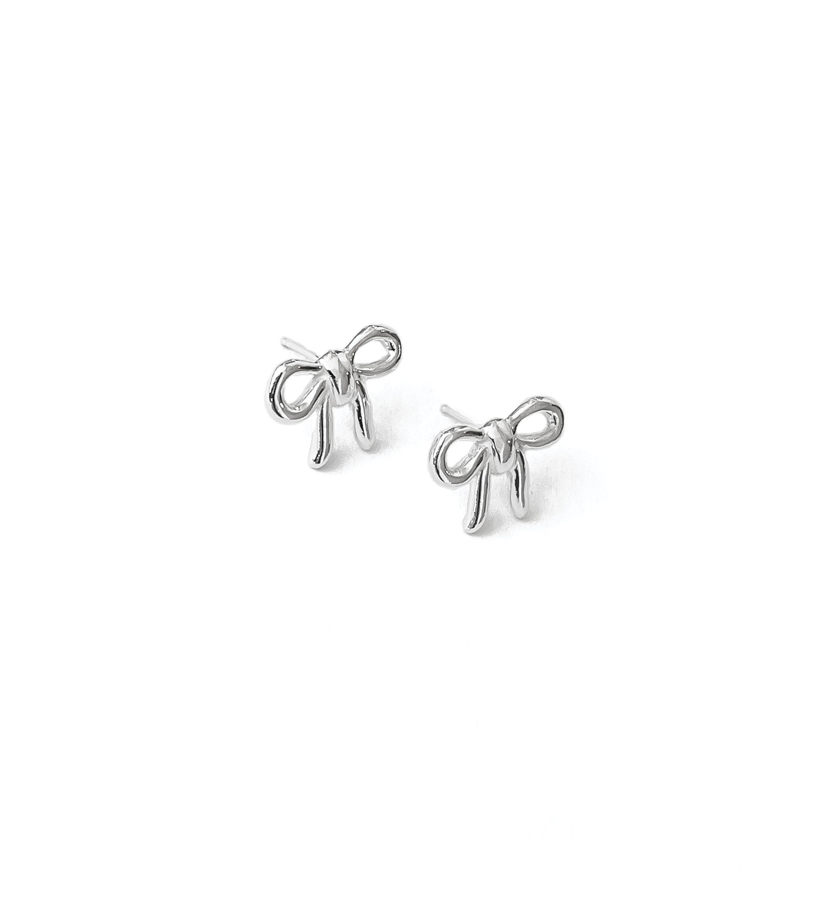 Maisie Earrings Sterling Silver, White Pearl