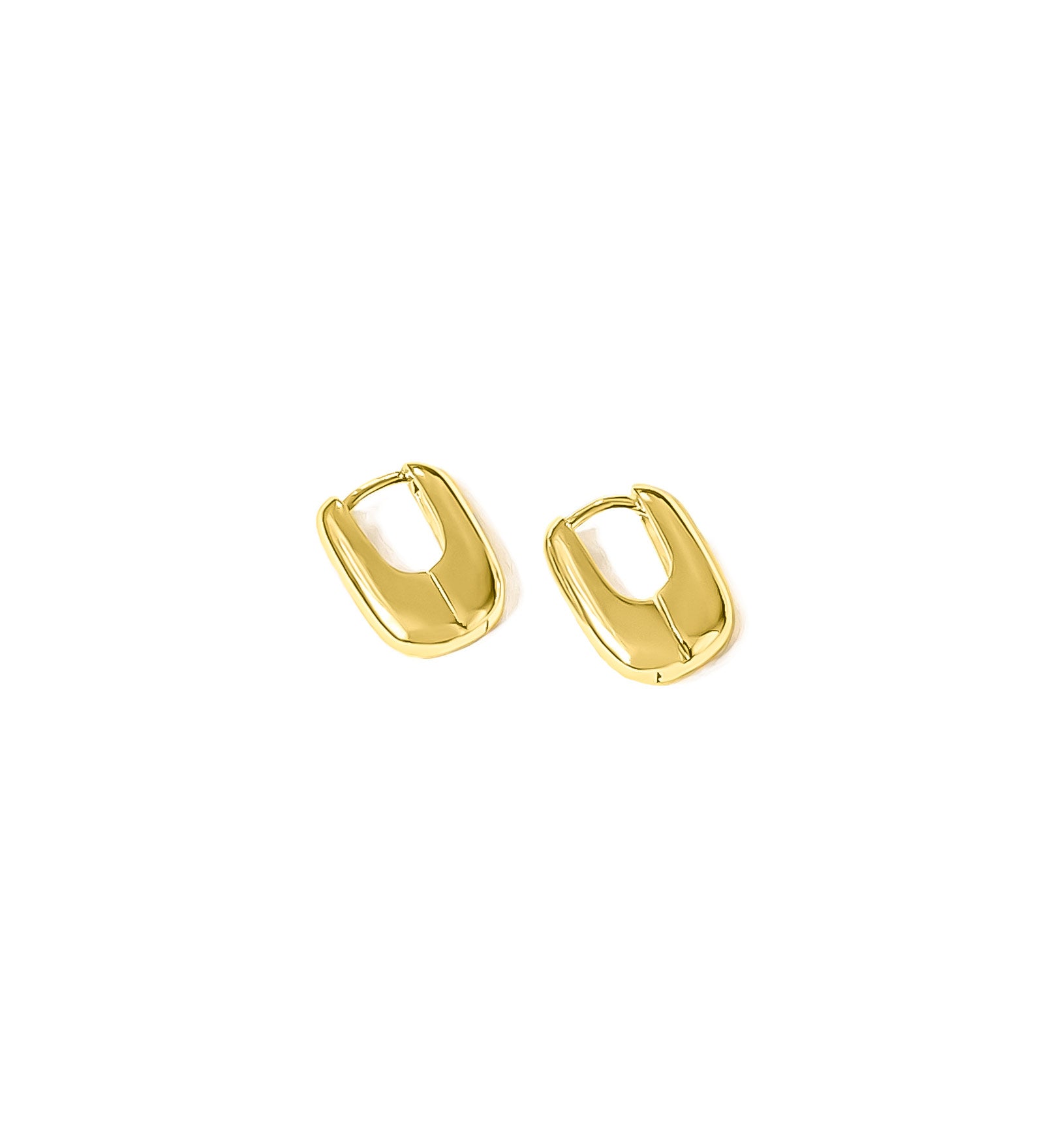 Lennox Hoops 14k Gold Vermeil, White Pearl