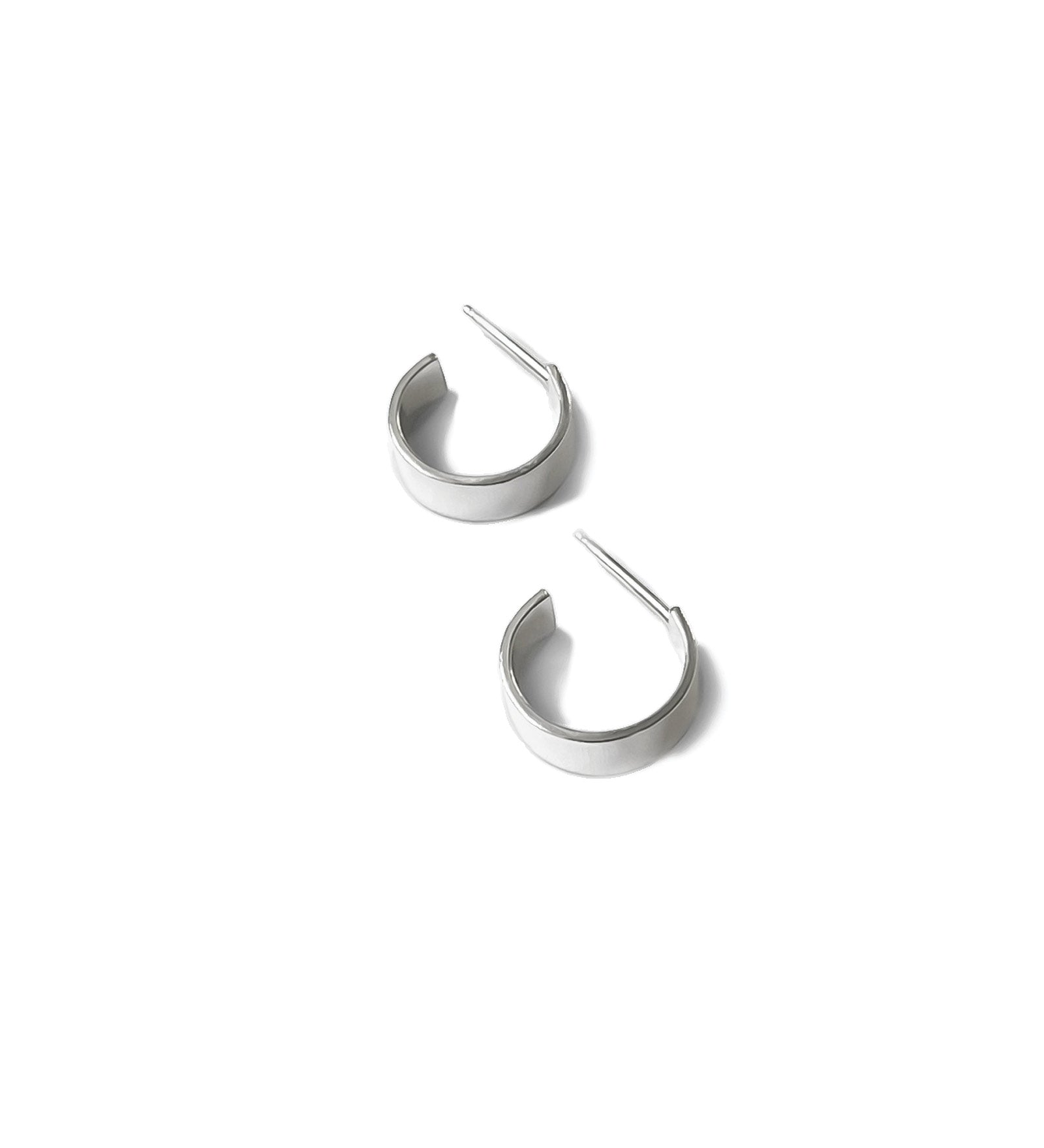 Merit Hoops Sterling Silver, White Pearl