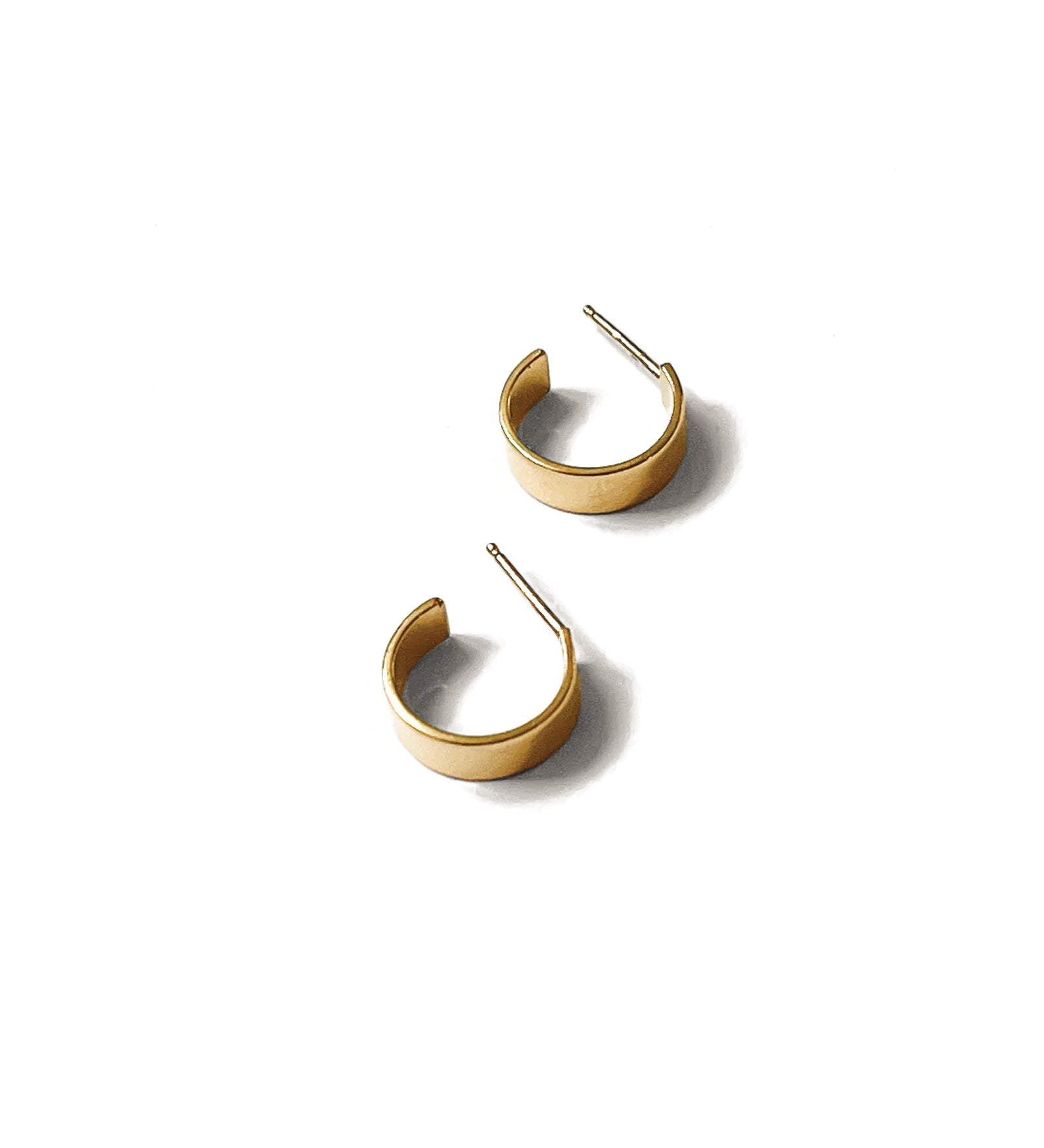 Merit Hoops 14k Gold Vermeil, White Pearl