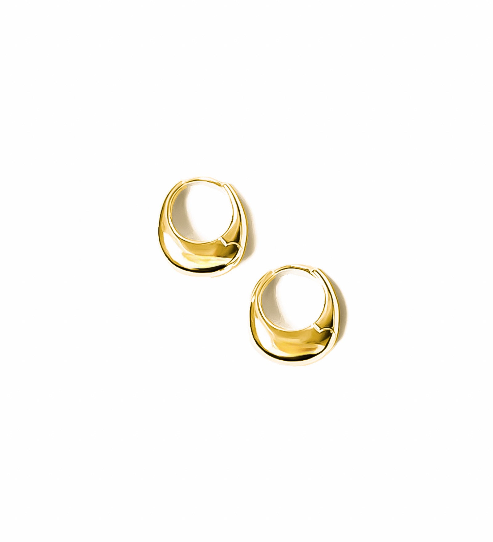 Baby Hazel Hoops 14k Gold Vermeil, White Pearl