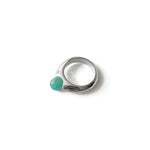 Bubble Ring Sterling Silver, White Pearl / 6