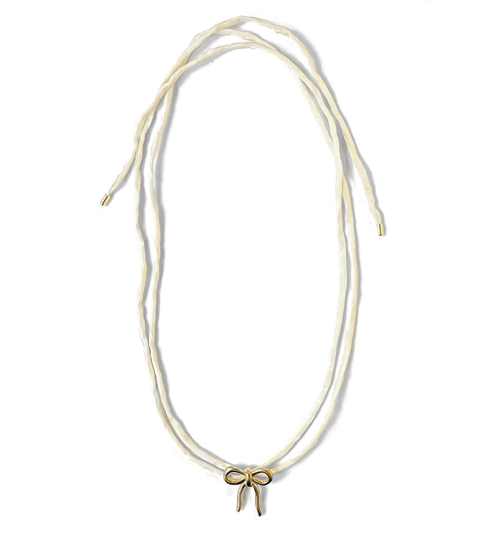 Kara Yoo-Maisie Necklace-Necklaces-14k Gold Plated, Cream Silk-Blue Ruby Jewellery-Vancouver Canada