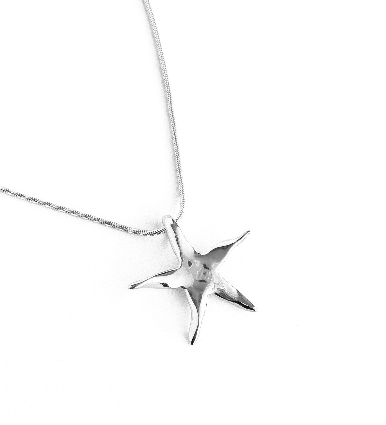 Estelle Necklace Rhodium Plated Sterling Silver