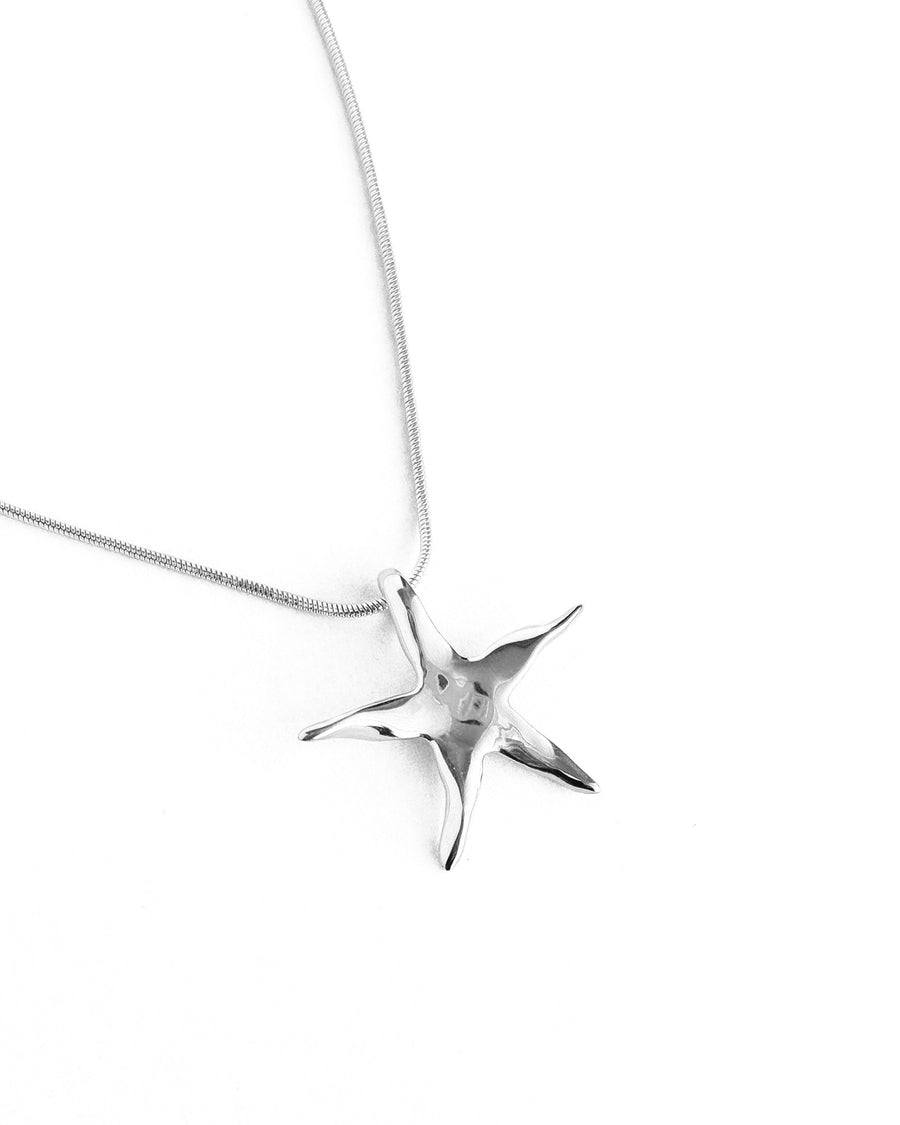 Estelle Necklace Rhodium Plated Sterling Silver