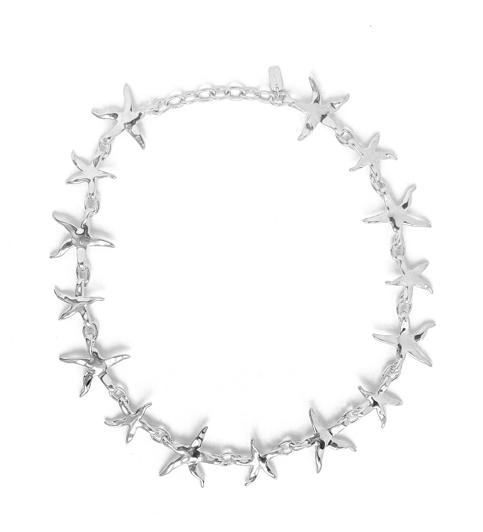 Celeste Necklace Rhodium Plated