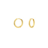 Kris Nations-Classic Huggies | 12mm-Earrings-18k Gold Vermeil-Blue Ruby Jewellery-Vancouver Canada