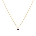 Leah Alexandra-Birthstone Necklace-Necklaces-14k Gold Vermeil, 14k Gold Filled, Amethyst - February-Blue Ruby Jewellery-Vancouver Canada