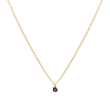 Leah Alexandra-Birthstone Necklace-Necklaces-14k Gold Vermeil, 14k Gold Filled, Amethyst - February-Blue Ruby Jewellery-Vancouver Canada