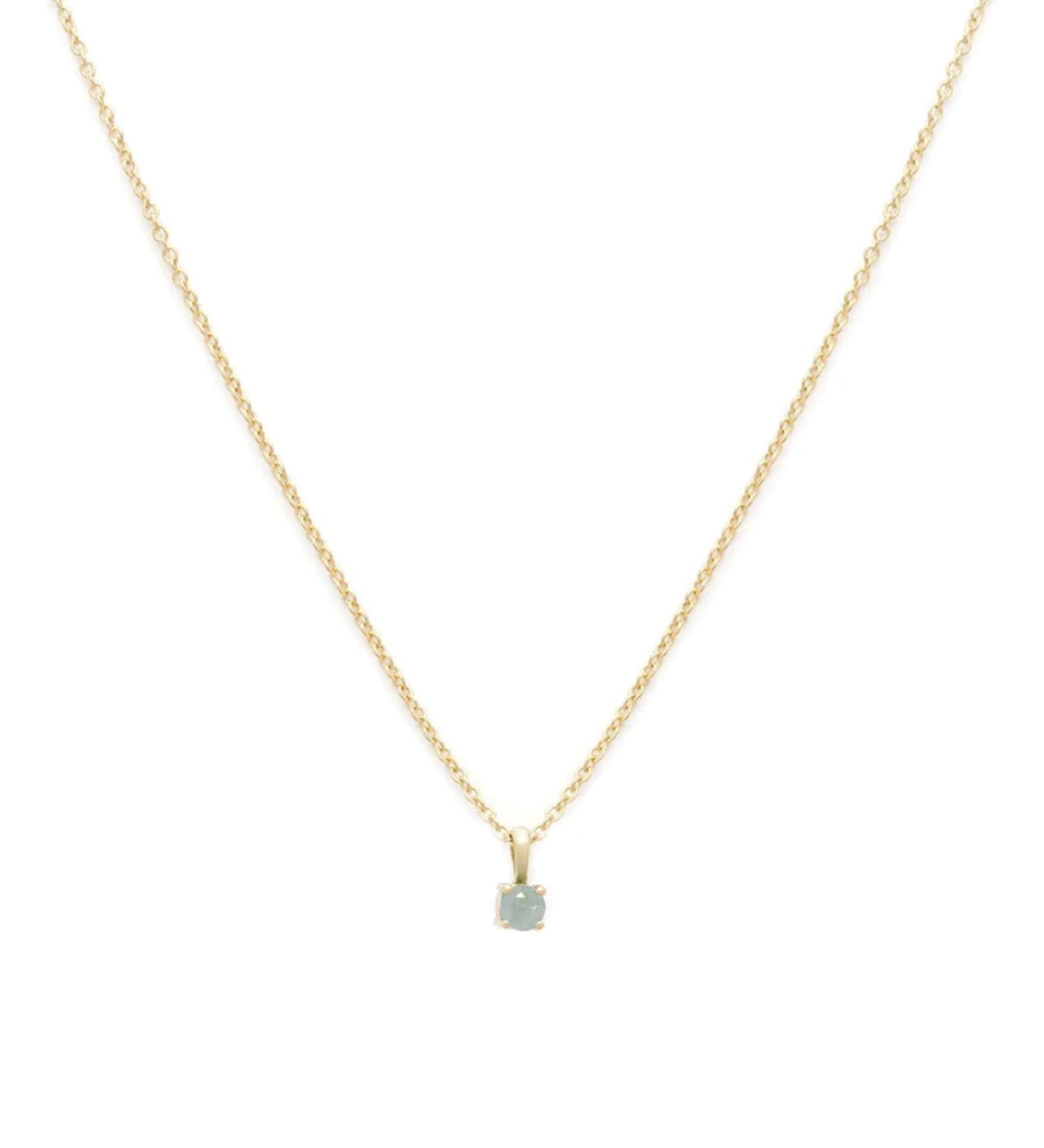 Leah Alexandra-Birthstone Necklace-Necklaces-14k Gold Vermeil, 14k Gold Filled, Aquamarine - March-Blue Ruby Jewellery-Vancouver Canada