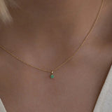 Leah Alexandra-Birthstone Necklace-Necklaces-14k Gold Vermeil, 14k Gold Filled, Emerald - May-Blue Ruby Jewellery-Vancouver Canada