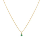 Leah Alexandra-Birthstone Necklace-Necklaces-14k Gold Vermeil, 14k Gold Filled, Emerald - May-Blue Ruby Jewellery-Vancouver Canada