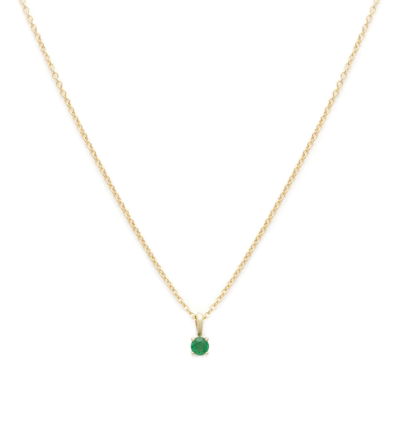 Leah Alexandra-Birthstone Necklace-Necklaces-14k Gold Vermeil, 14k Gold Filled, Emerald - May-Blue Ruby Jewellery-Vancouver Canada