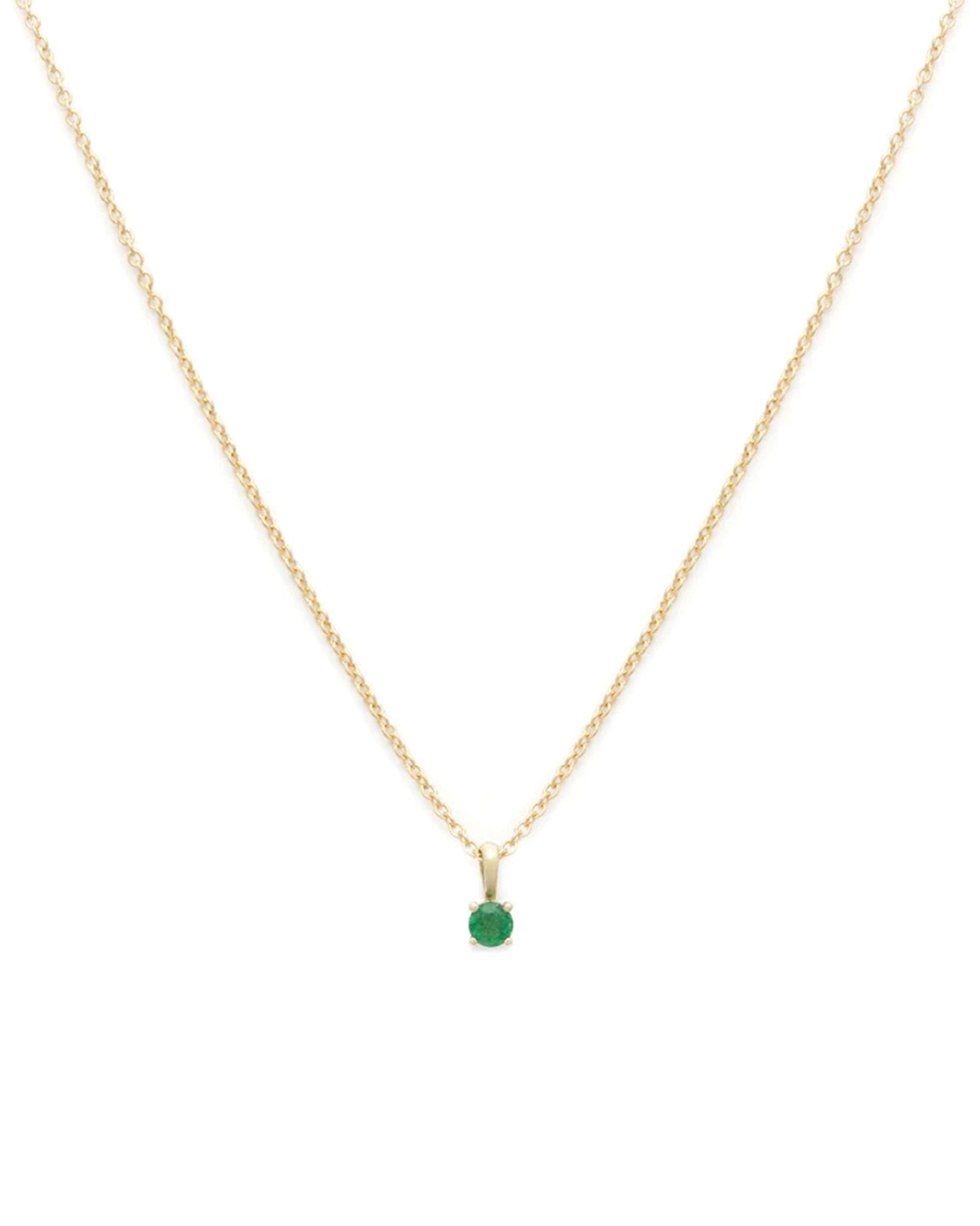 Leah Alexandra-Birthstone Necklace-Necklaces-14k Gold Vermeil, 14k Gold Filled, Emerald - May-Blue Ruby Jewellery-Vancouver Canada