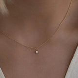 Leah Alexandra-Birthstone Necklace-Necklaces-14k Gold Vermeil, 14k Gold Filled, Pearl - June-Blue Ruby Jewellery-Vancouver Canada