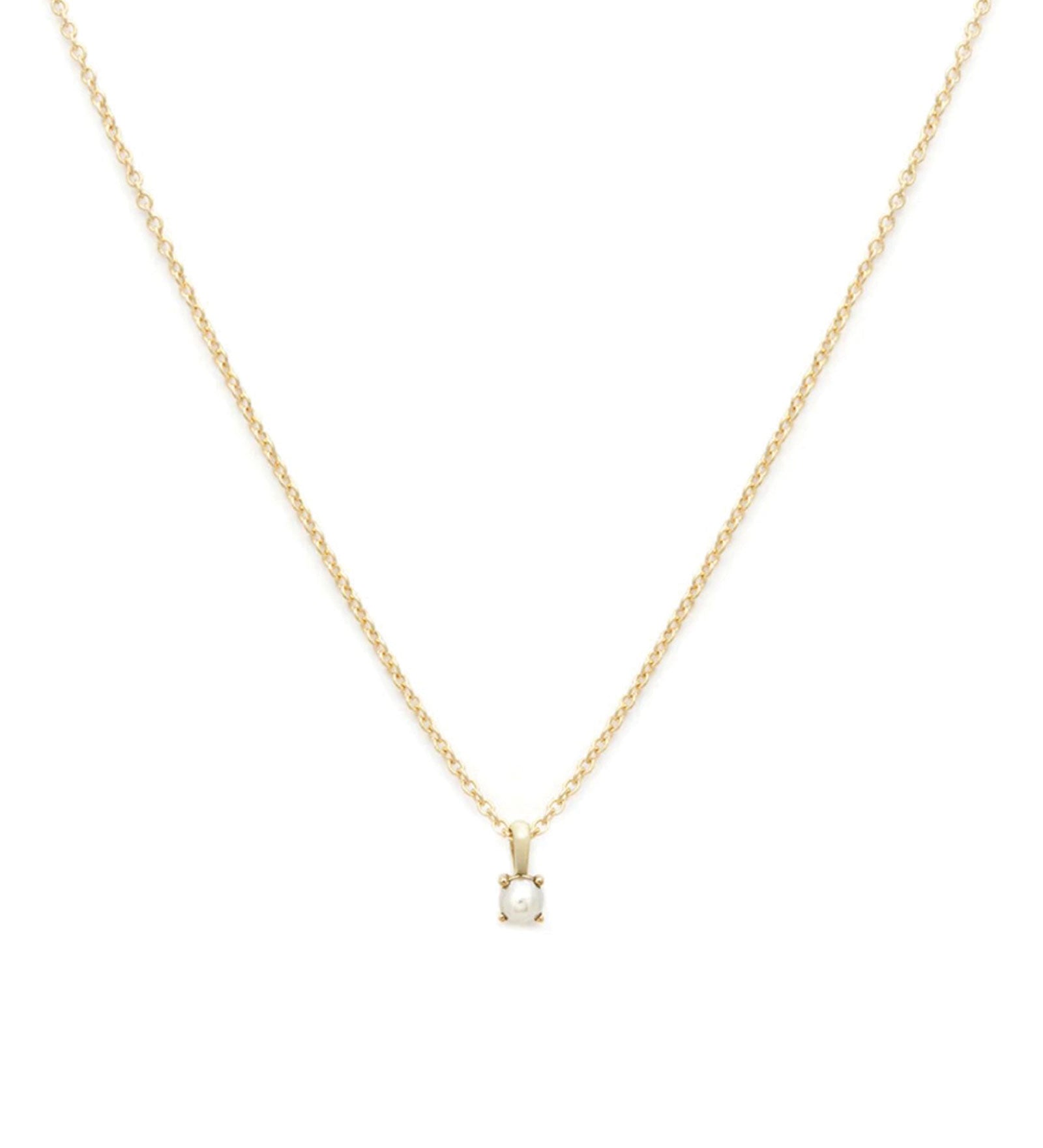 Leah Alexandra-Birthstone Necklace-Necklaces-14k Gold Vermeil, 14k Gold Filled, Pearl - June-Blue Ruby Jewellery-Vancouver Canada