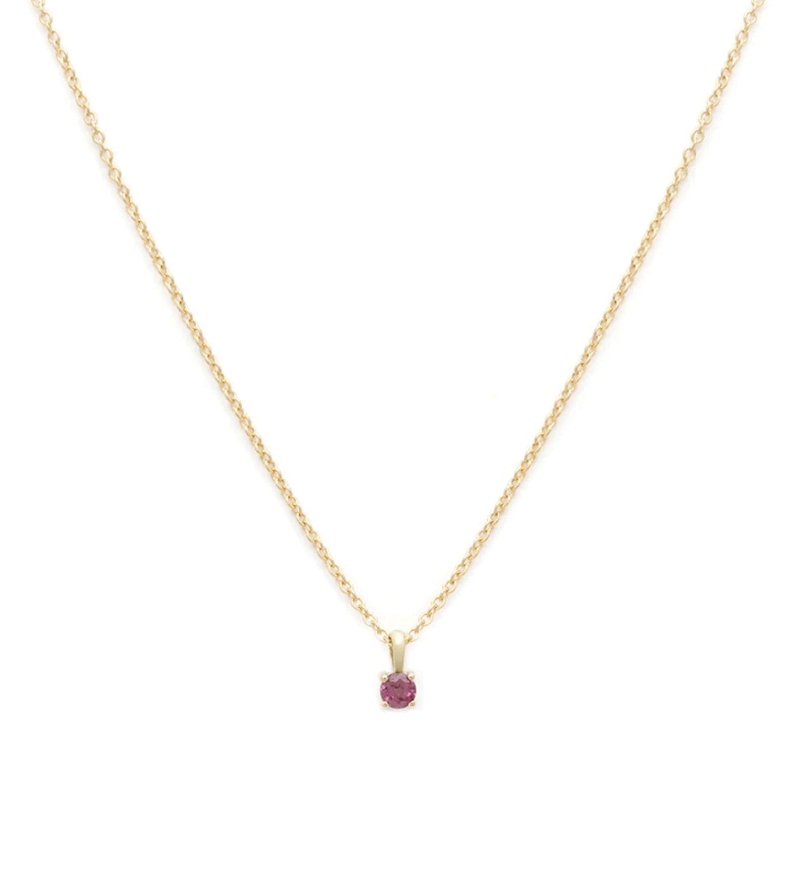 Leah Alexandra-Birthstone Necklace-Necklaces-14k Gold Vermeil, 14k Gold Filled, Ruby - July-Blue Ruby Jewellery-Vancouver Canada