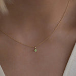 Leah Alexandra-Birthstone Necklace-Necklaces-14k Gold Vermeil, 14k Gold Filled, Peridot - August-Blue Ruby Jewellery-Vancouver Canada