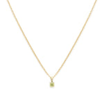 Leah Alexandra-Birthstone Necklace-Necklaces-14k Gold Vermeil, 14k Gold Filled, Peridot - August-Blue Ruby Jewellery-Vancouver Canada