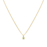 Leah Alexandra-Birthstone Necklace-Necklaces-14k Gold Vermeil, 14k Gold Filled, Peridot - August-Blue Ruby Jewellery-Vancouver Canada