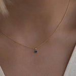 Leah Alexandra-Birthstone Necklace-Necklaces-14k Gold Vermeil, 14k Gold Filled, Sapphire - September-Blue Ruby Jewellery-Vancouver Canada