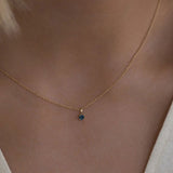 Leah Alexandra-Birthstone Necklace-Necklaces-14k Gold Vermeil, 14k Gold Filled, Sapphire - September-Blue Ruby Jewellery-Vancouver Canada