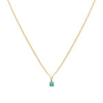 Leah Alexandra-Birthstone Necklace-Necklaces-14k Gold Vermeil, 14k Gold Filled, Turquoise - December-Blue Ruby Jewellery-Vancouver Canada