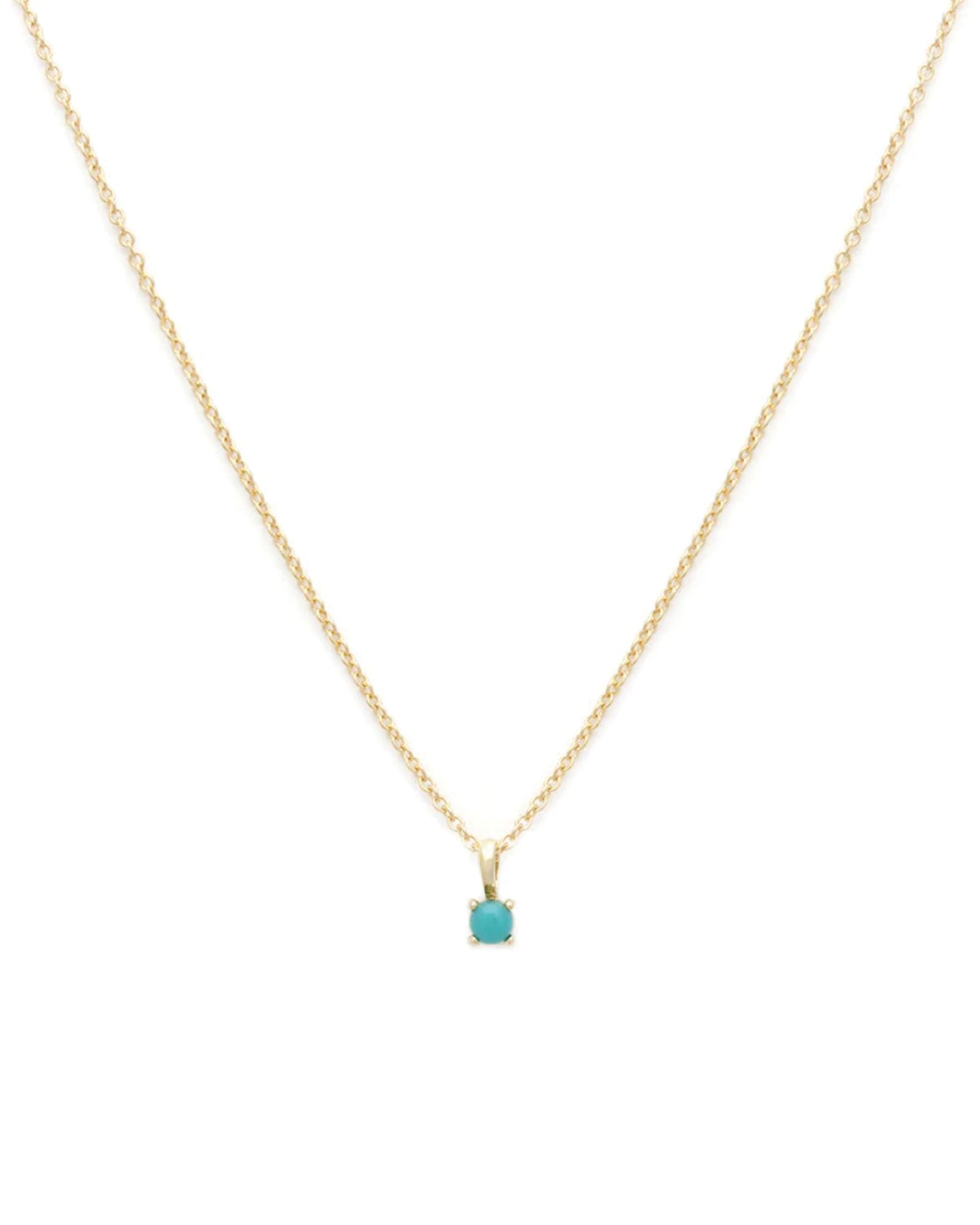 Leah Alexandra-Birthstone Necklace-Necklaces-14k Gold Vermeil, 14k Gold Filled, Turquoise - December-Blue Ruby Jewellery-Vancouver Canada