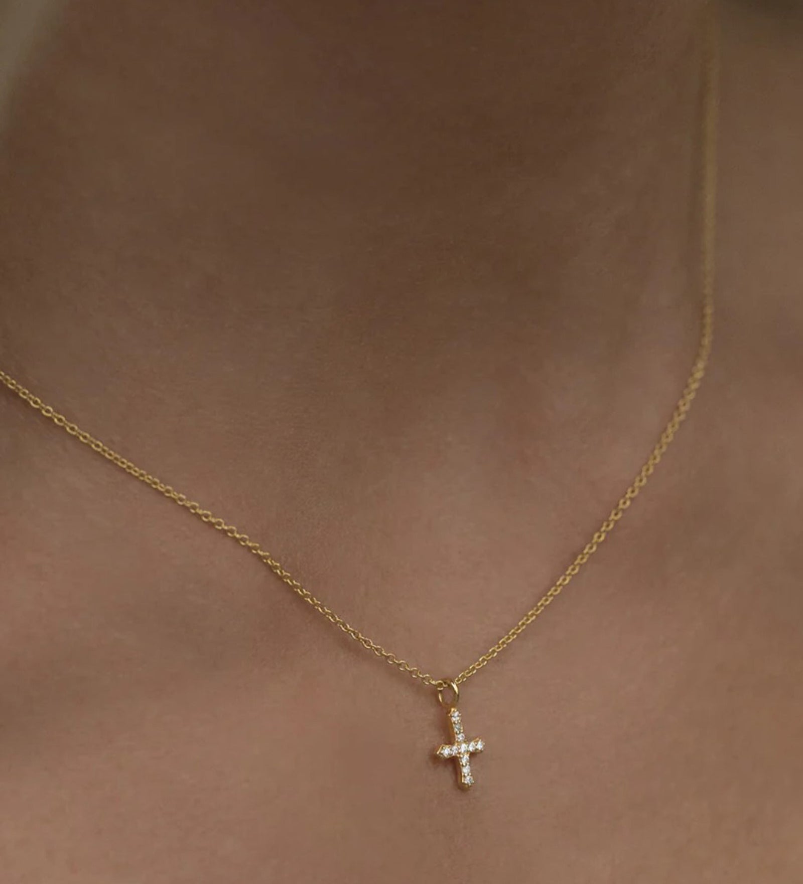 Cross Necklace 14k Gold Vermeil, 14k Gold Filled, Cubic Zirconia