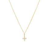 Cross Necklace 14k Gold Vermeil, 14k Gold Filled, Cubic Zirconia