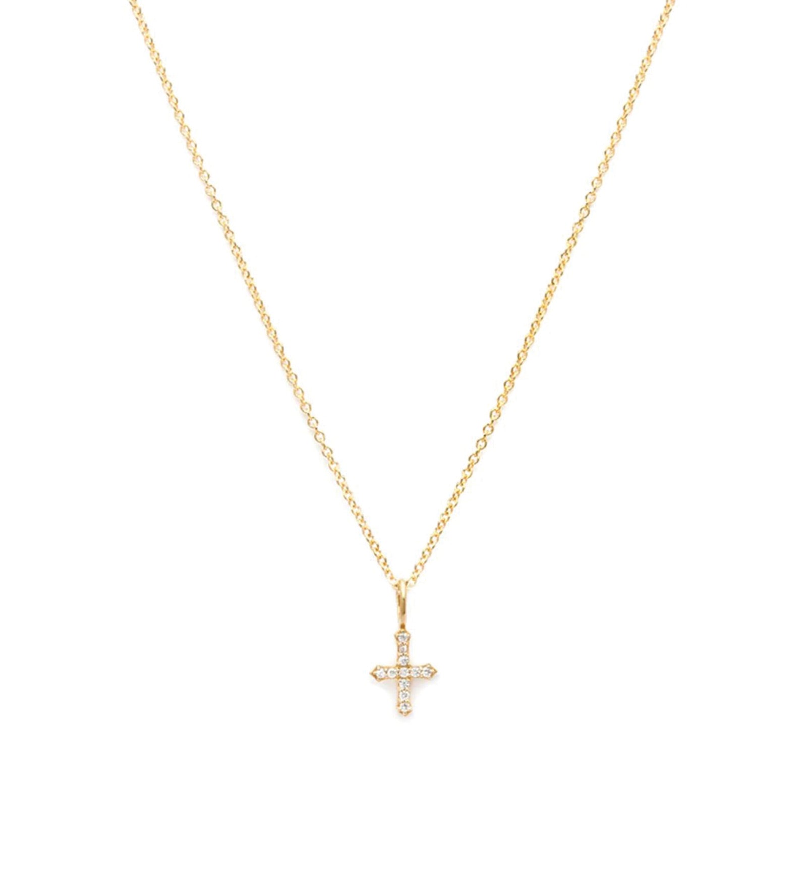 Cross Necklace 14k Gold Vermeil, 14k Gold Filled, Cubic Zirconia