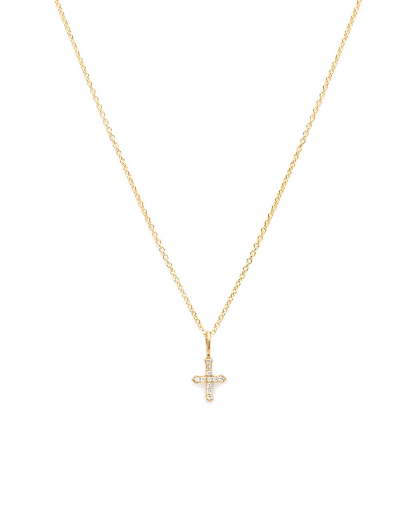 Cross Necklace 14k Gold Vermeil, 14k Gold Filled, Cubic Zirconia