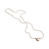 Baroque Pearl Knot Necklace White Pearl