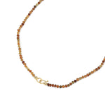 Stone Knot Necklace 9k Yellow Gold, Tourmaline