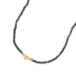 Stone Necklace 9k Yellow Gold, Sapphire