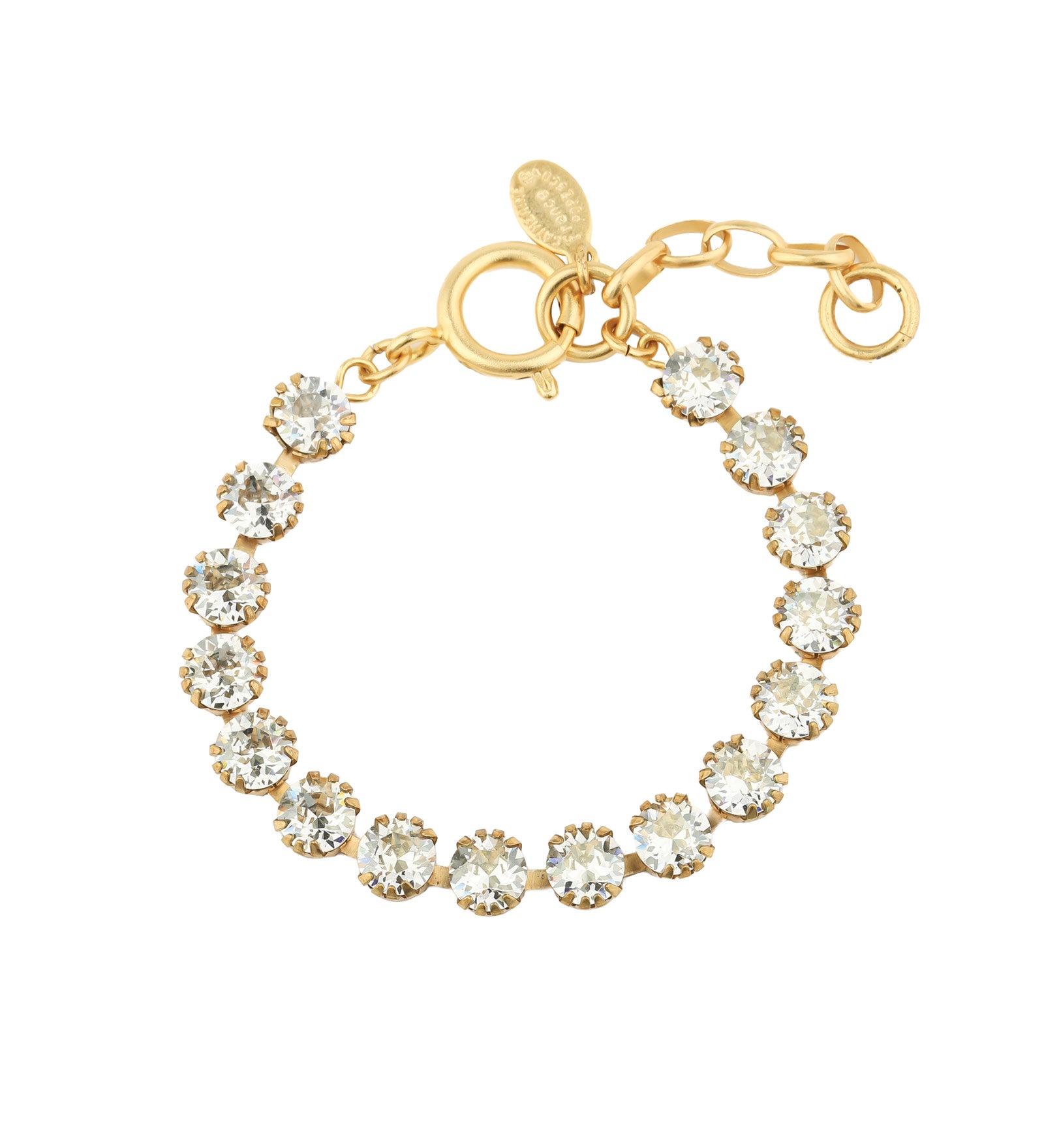 Crystal Bracelet | 7mm 14k Gold Plated, Shade Crystal