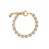 La Vie Parisienne-Crystal Bracelet | 7mm-Bracelets-14k Gold Plated, White Crystal-Blue Ruby Jewellery-Vancouver Canada